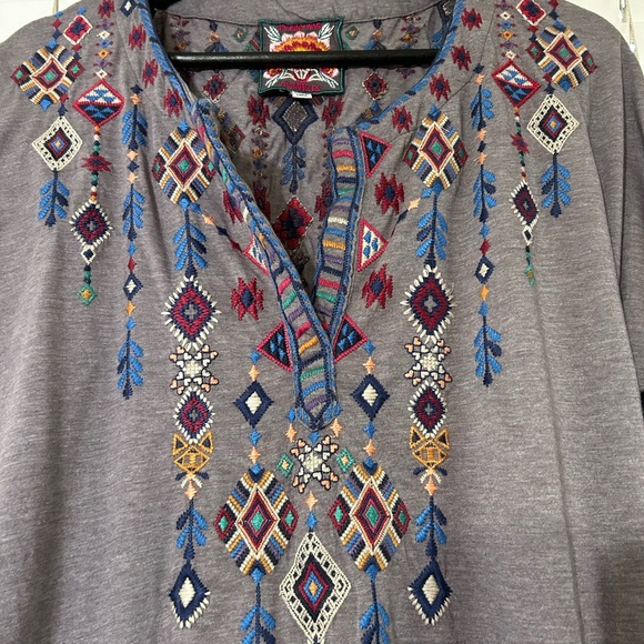 Johnny Was RUAH knit long sleeve 3/4 length Henly    Size M - Picture 3 of 14